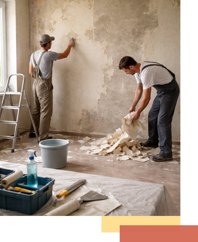 Снятие старых обоев в Барнауле быстро и качественно