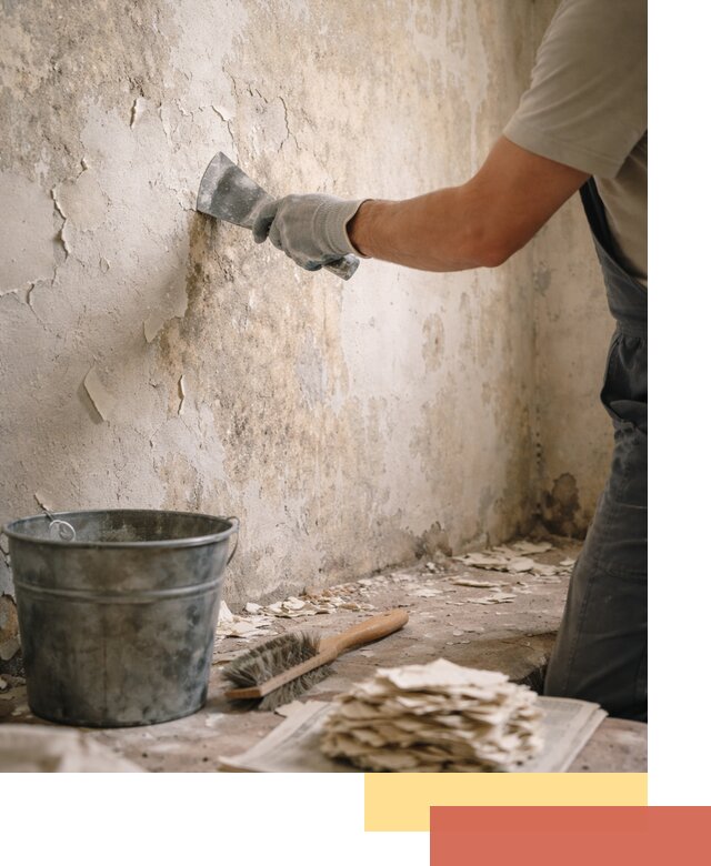 Удаление старой краски со стен в Барнауле качественно и быстро