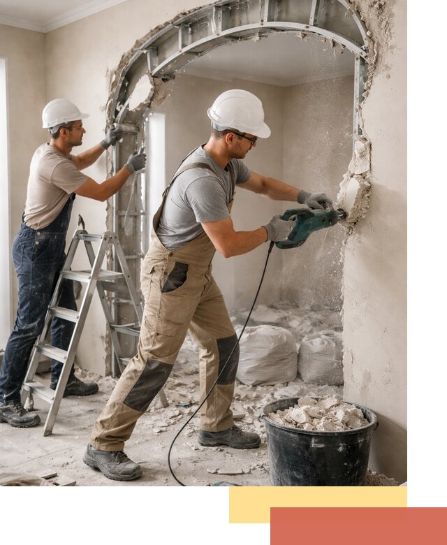 Демонтаж гипсокартонной арки в Барнауле быстро и аккуратно