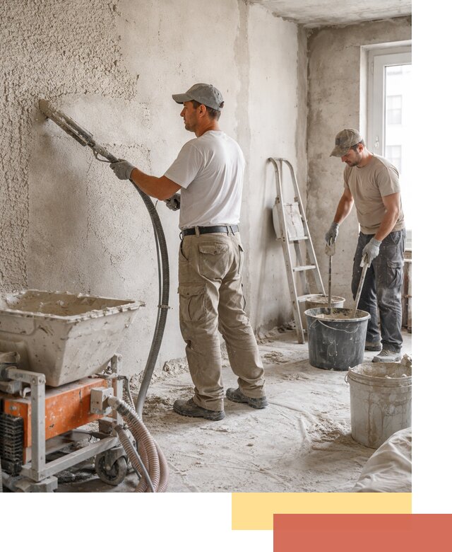 Машинная штукатурка стен в Барнауле — быстро и качественно