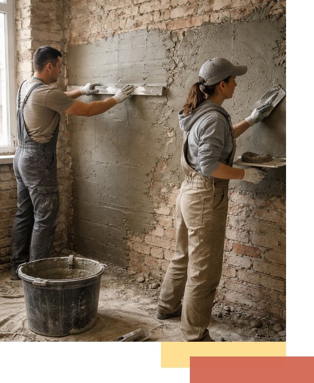 Штукатурка кирпичных стен в Барнауле — качественно и надежно