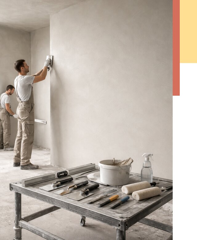 Штукатурка стен под покраску в Барнауле от 4552 руб./м² — качественно и недорого | ОТДЕЛОЧНИК-Брн