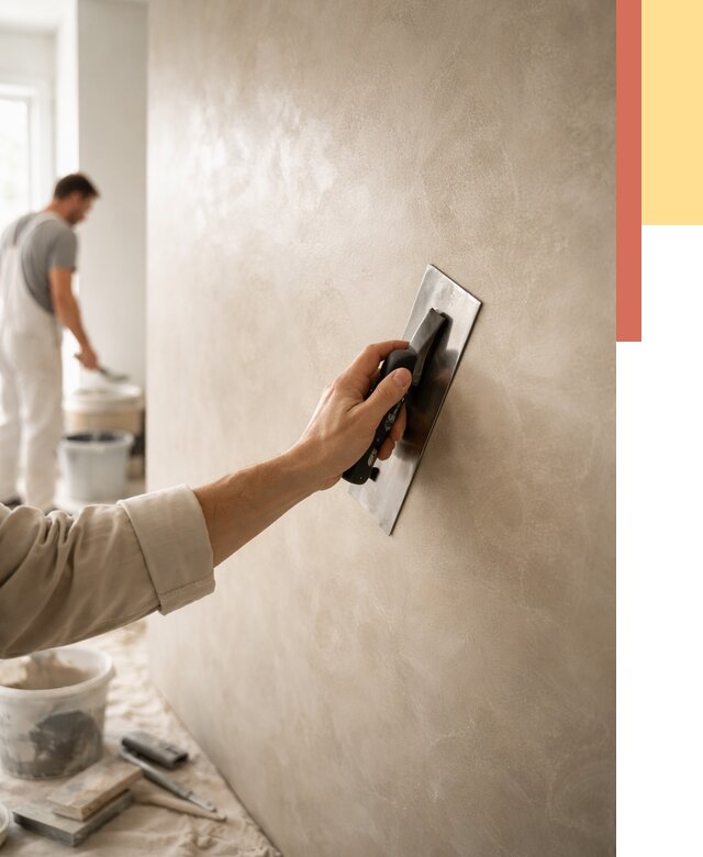 Венецианская штукатурка в Барнауле от 3541 руб/м² — нанесение стен под ключ | ОТДЕЛОЧНИК-Брн