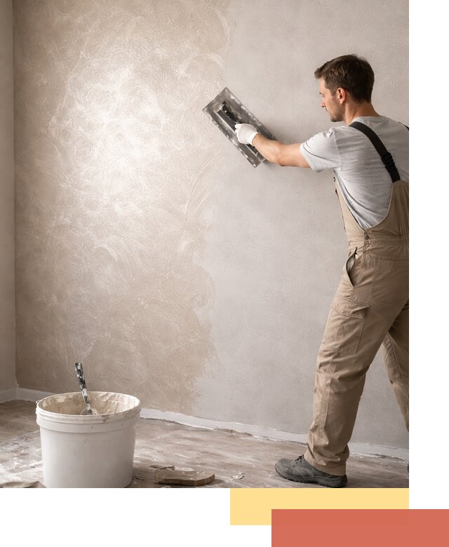 Декоративная штукатурка «Мокрый шелк» под ключ в Барнауле