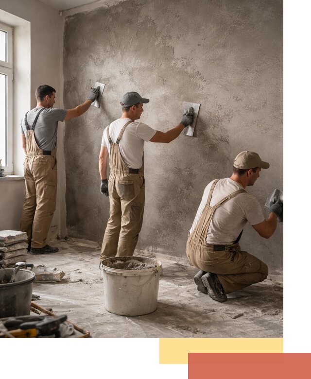Декоративная штукатурка под бетон в Барнауле для стен и потолков