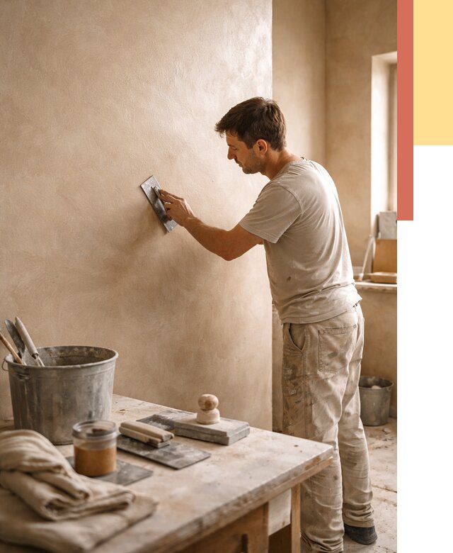 Марокканская штукатурка таделакт в Барнауле под ключ от 4249 руб. | ОТДЕЛОЧНИК-Брн