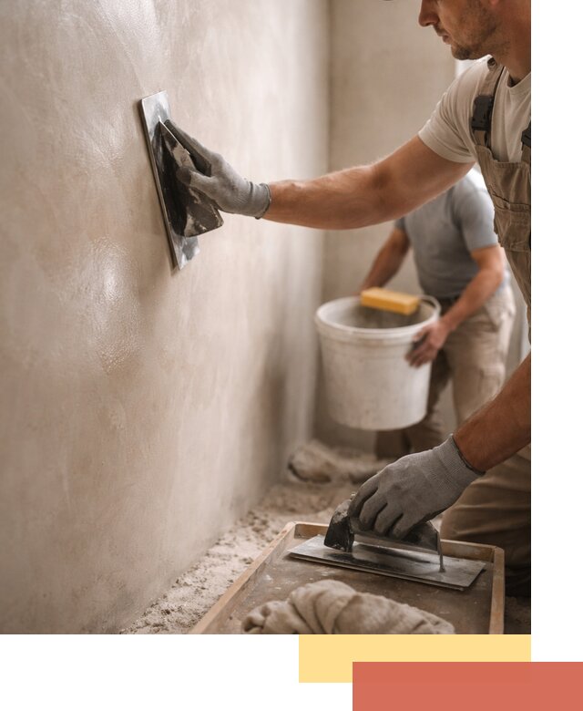 Нанесение марокканской штукатурки таделакт в Барнауле