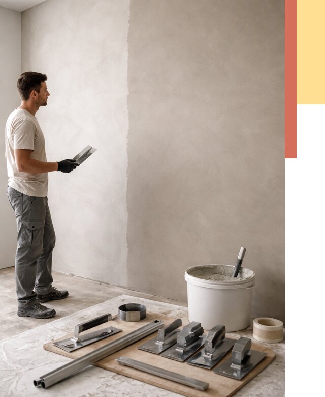 Нанесение микроцемента на стены в Барнауле от 3237 руб./м2 под ключ | ОТДЕЛОЧНИК-Брн