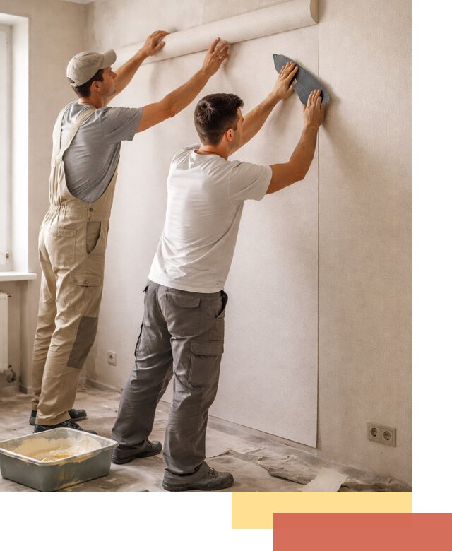 Поклейка виниловых обоев в Барнауле профессионально и качественно