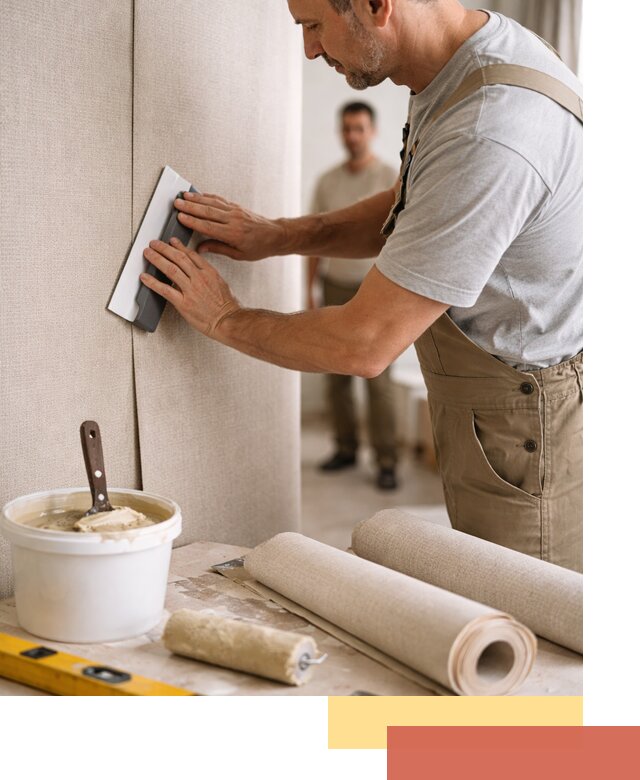 Поклейка текстильных обоев в Барнауле профессионально и аккуратно