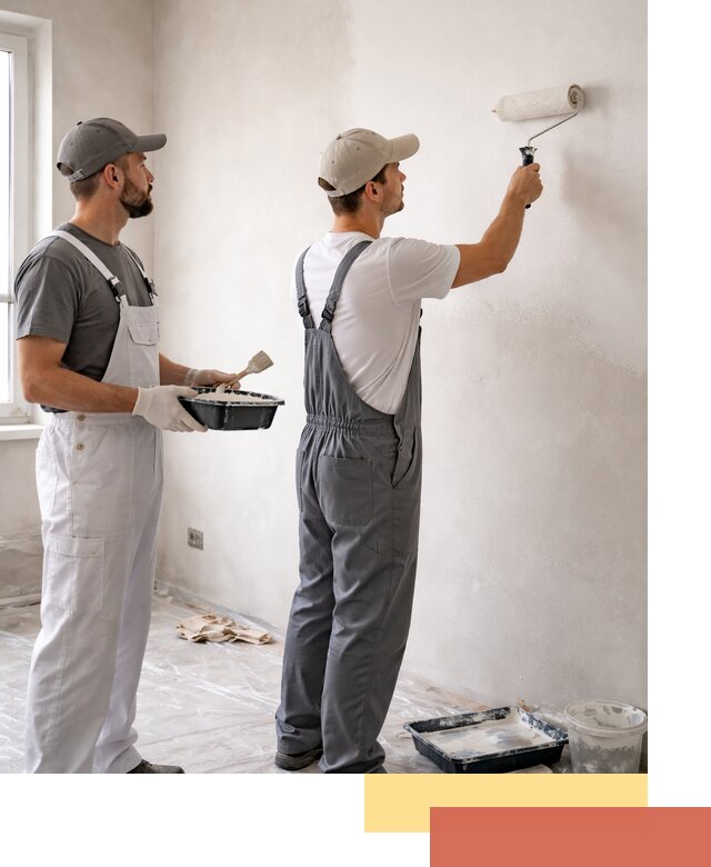 Покраска стен водоэмульсионной краской в Барнауле