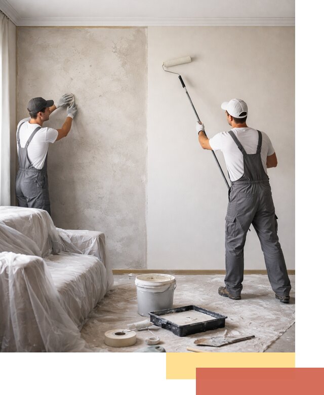 Покраска стен антивандальной краской в Барнауле