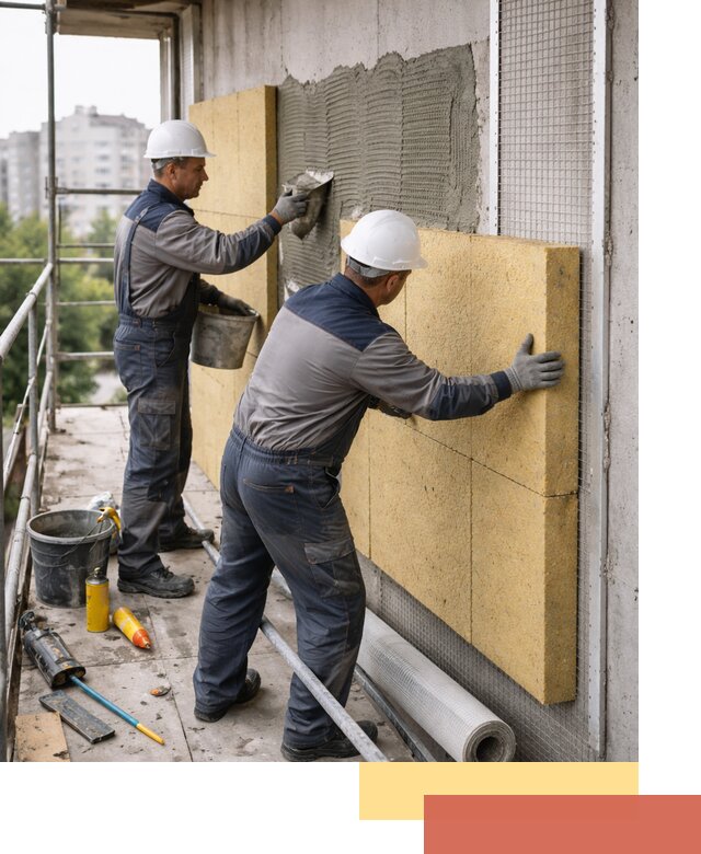 Утепление стен зданий и домов в Барнауле качественно и надежно
