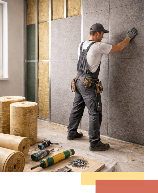 Профессиональная шумоизоляция стен в Барнауле для квартиры и офиса