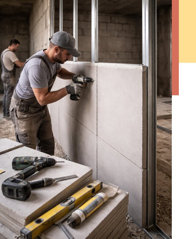 Кладка влагостойких перегородок ПГП в Барнауле от 1214 руб. под ключ | ОТДЕЛОЧНИК-Брн