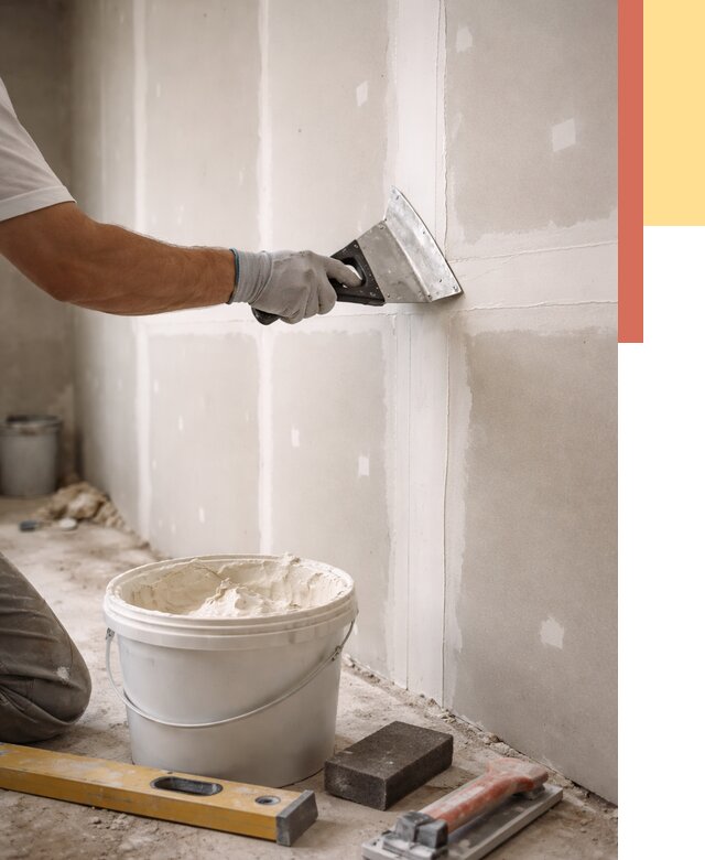 Шпаклевка перегородок из гипсокартона в Барнауле от 2529 руб. — услуги ОТДЕЛОЧНИК-Брн