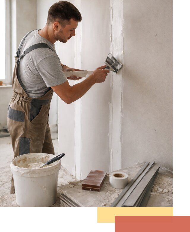 Шпаклевка перегородок из гипсокартона в Барнауле качественно и быстро