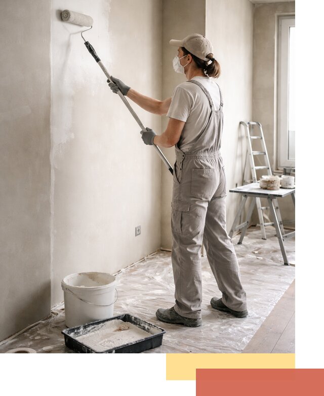 Покраска перегородок из гипсокартона в Барнауле качественно и недорого