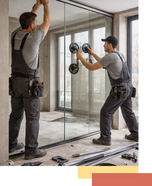 Цельностеклянные перегородки под ключ в Барнауле