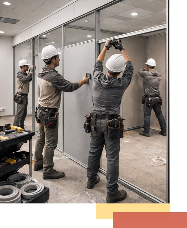 Мобильные офисные перегородки под ключ в Барнауле