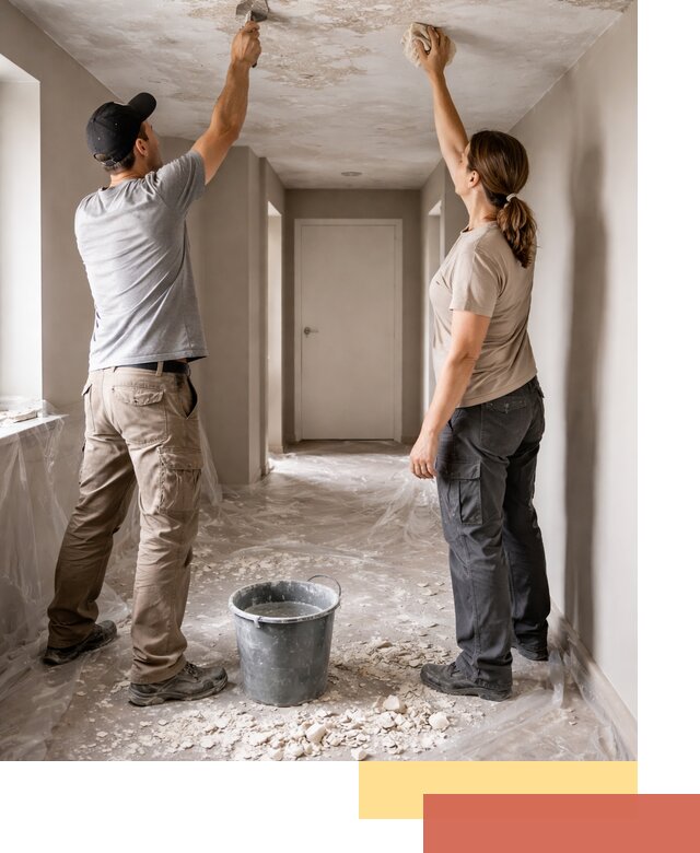 Удаление побелки с потолка в Барнауле — быстро и аккуратно