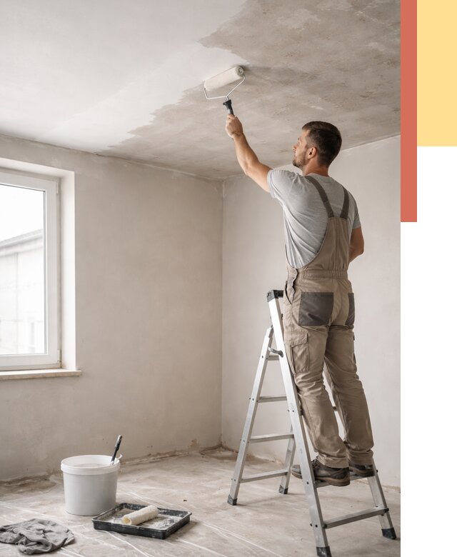 Грунтовка потолка в Барнауле от 2529 руб. — быстро и недорого | ОТДЕЛОЧНИК-Брн