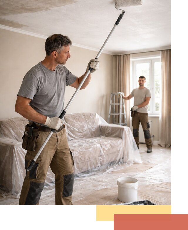 Грунтовка потолка в Барнауле — подготовка под покраску и отделку