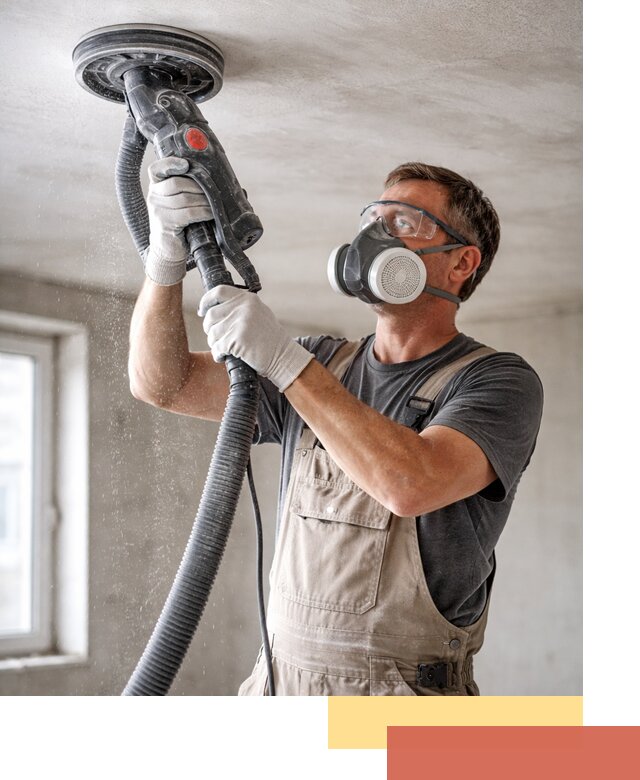 Шлифовка потолка в Барнауле — качественная подготовка под отделку