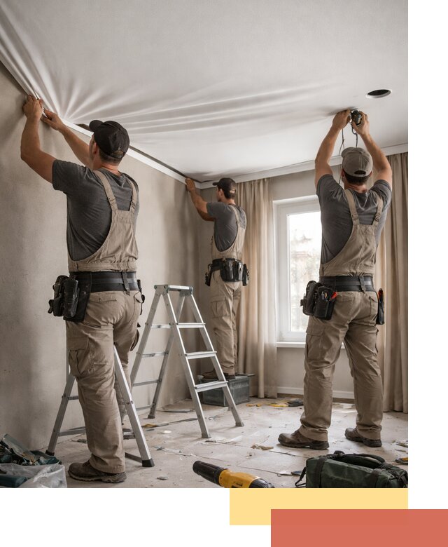 Монтаж матового натяжного потолка в Барнауле качественно и быстро