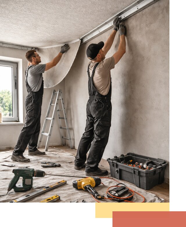 Монтаж фактурного натяжного потолка в Барнауле качественно и быстро