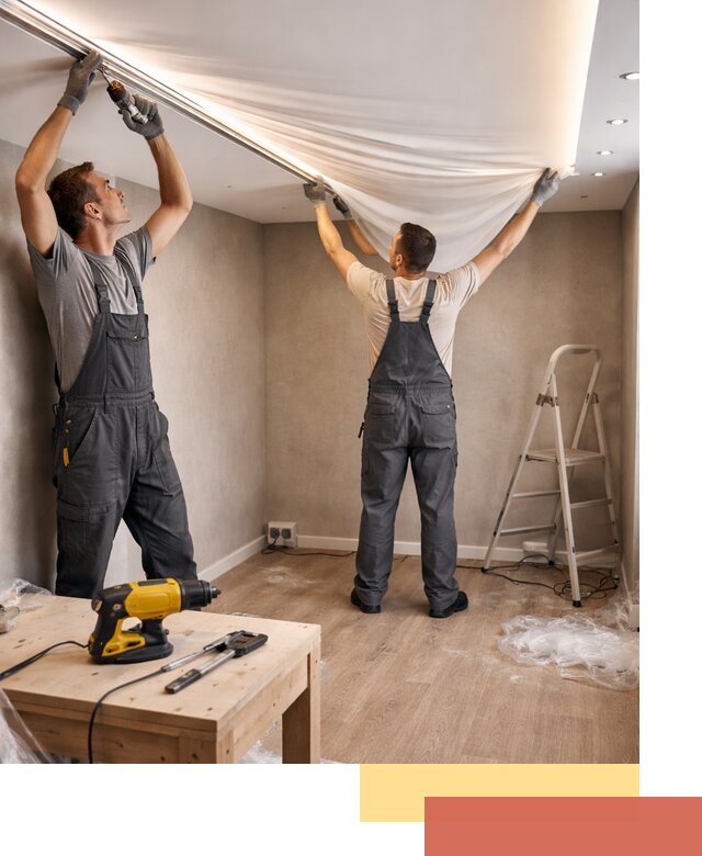 Монтаж натяжного потолка с подсветкой в Барнауле цена и сроки