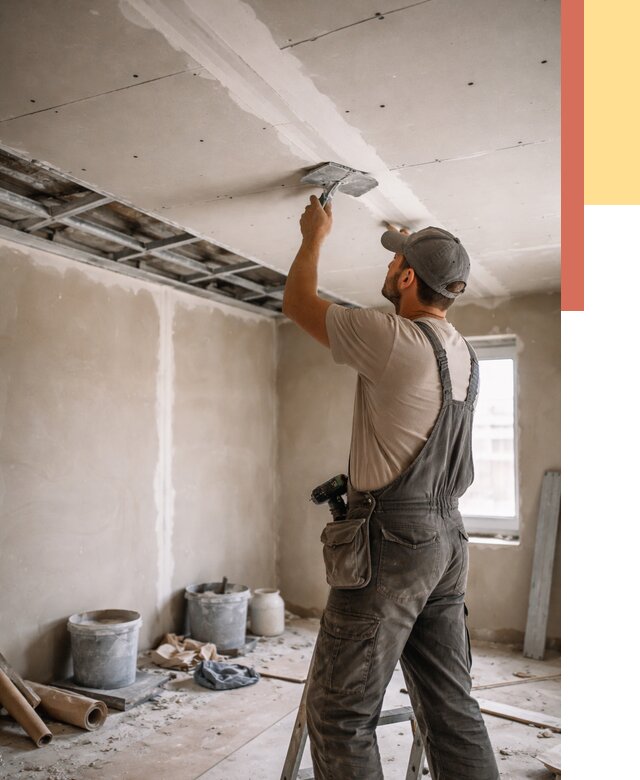 Ремонт потолка из гипсокартона в Барнауле от 658 руб./м² — быстро и недорого | ОТДЕЛОЧНИК-Брн