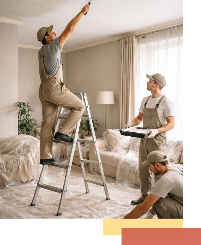 Покраска потолков акриловой краской в Барнауле качественно и быстро